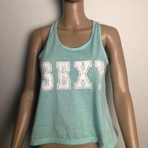 Pastel blue sleeveless tank